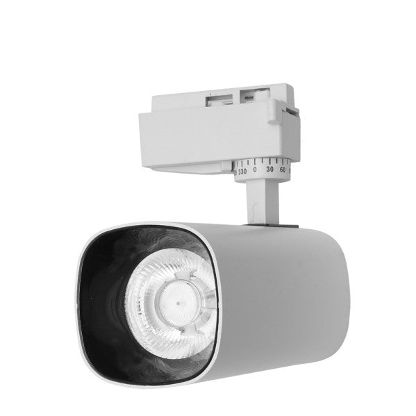 Foco Carril Alfil 30W 2700K Blanco - Detalle del diseño