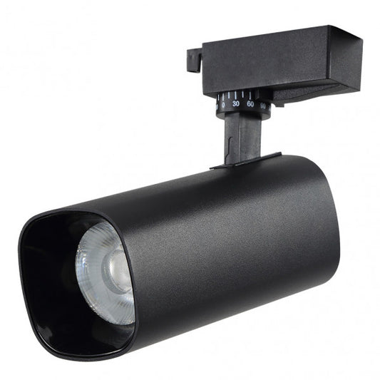 Foco de Carril LED Alfil 30W Luz Cálida Negro Fabrilamp - vista principal | Fabrilamp / Abrila