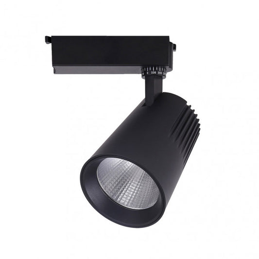 Foco de Carril LED Telma 30 W Blanco Frío Negro Fabrilamp - vista principal | Fabrilamp / Abrila