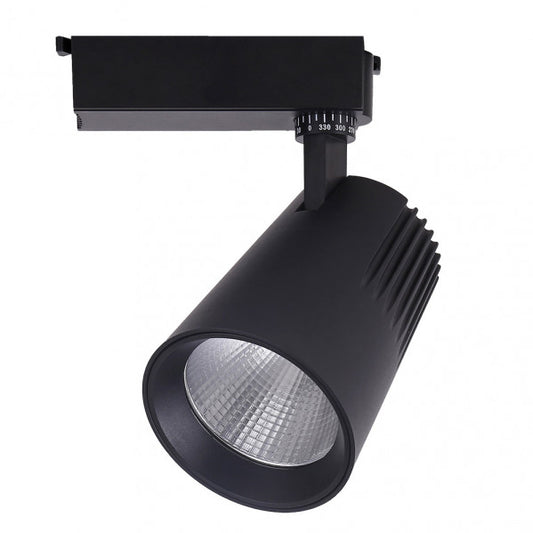 Foco de Carril LED Telma 40 W Negro Orientable 330º Fabrilamp - vista principal | Fabrilamp / Abrila