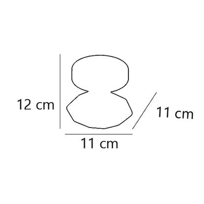 Foco Chic Cromo G9 AJP/Alemar (Ref. 10587) - luzguru.com: Dimensiones detalladas para una instalación perfecta.
