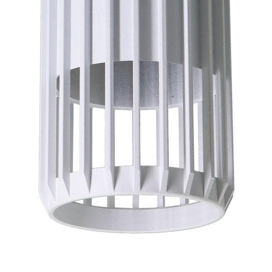 Foco Sahara fabricado en aluminio color blanco arenado texturizado