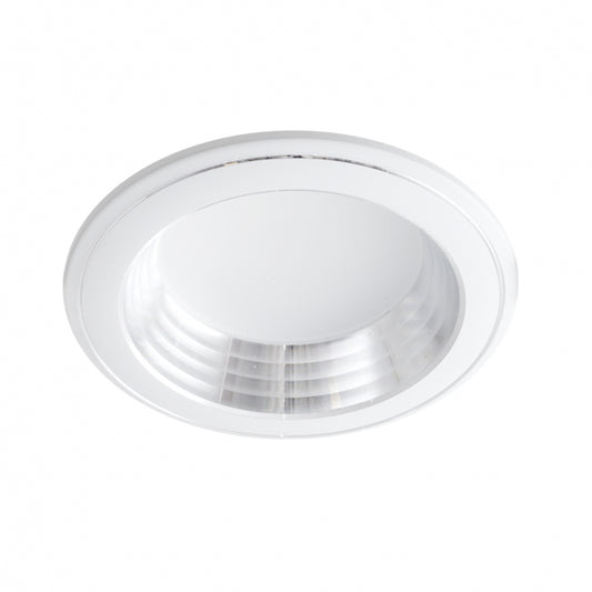 Foco empotrable Corfu Blanco/Cromo 5W de Fabrilamp, iluminación LED integrada para interiores.