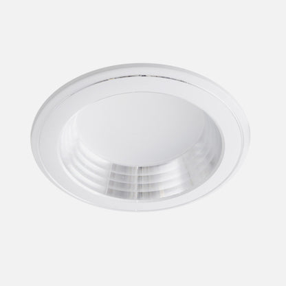 Foco Corfu fabricado en Policarbonato color Blanco/Cromo