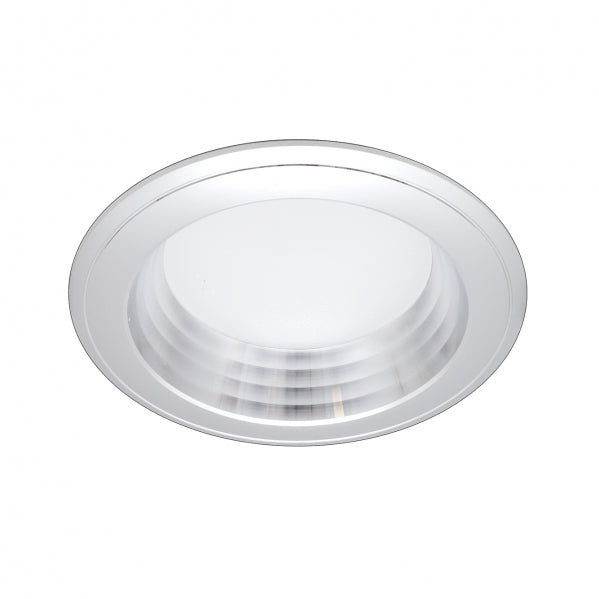 Foco empotrable Corfu Plata 5W de Fabrilamp, iluminación LED eficiente y moderna para interiores.