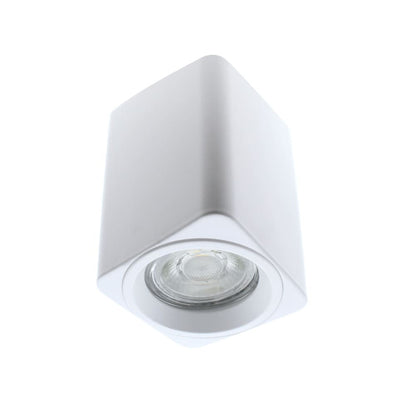 Foco de Techo Flin GU10 Cuadrado Blanco Mate CristalRecord - vista principal | CristalRecord