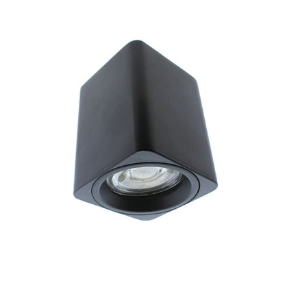 Foco de techo Flin CristalRecord, diseño cuadrado negro, ref. 43-656-01-008