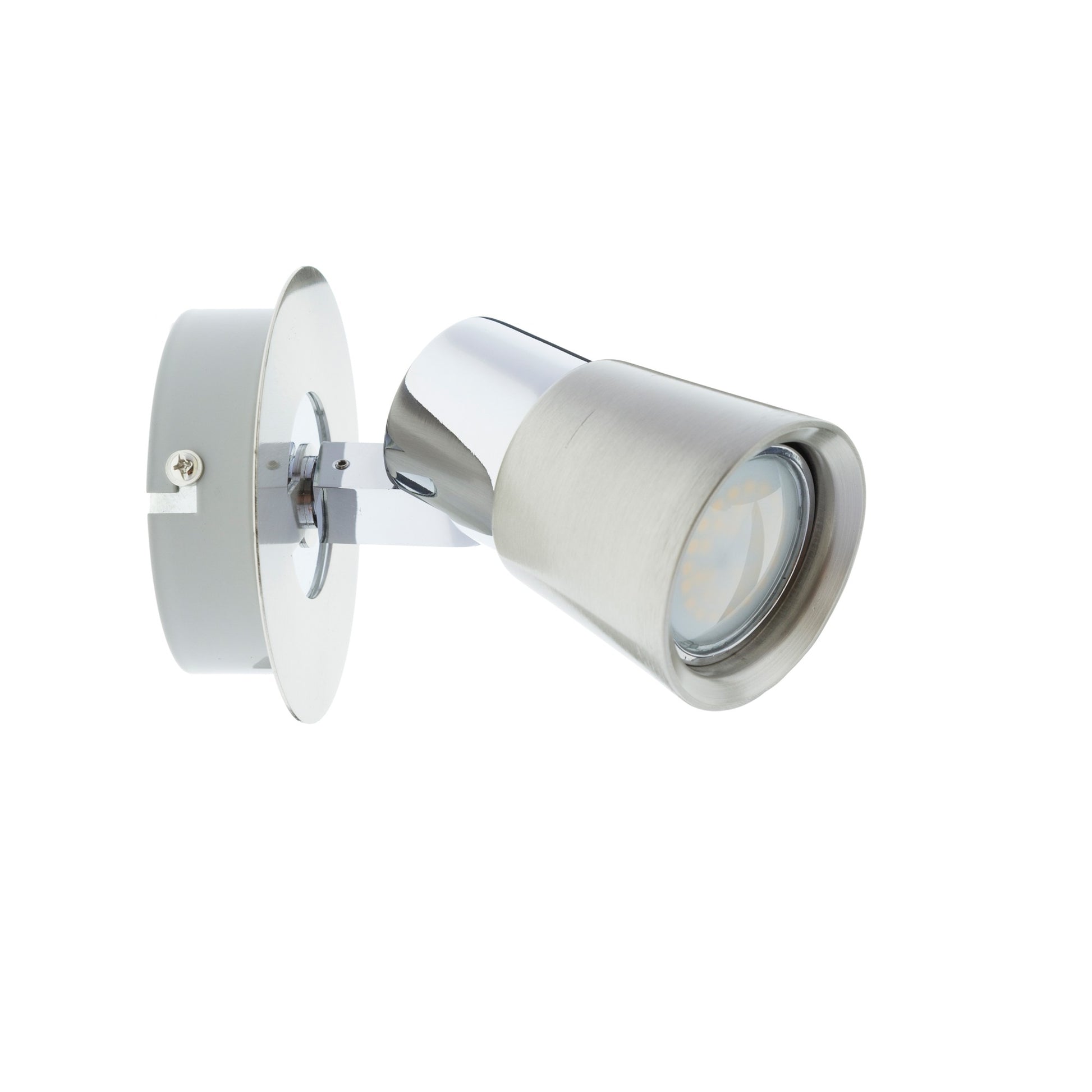 Foco orientable GU10 con diseño basculante para dirigir la luz