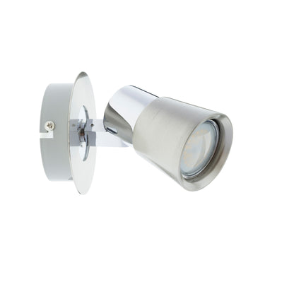Foco orientable GU10 con diseño basculante para dirigir la luz