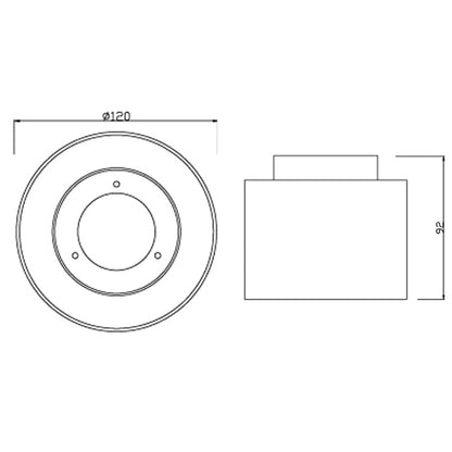 Foco LED de techo con doble temperatura de color 4000-3000K