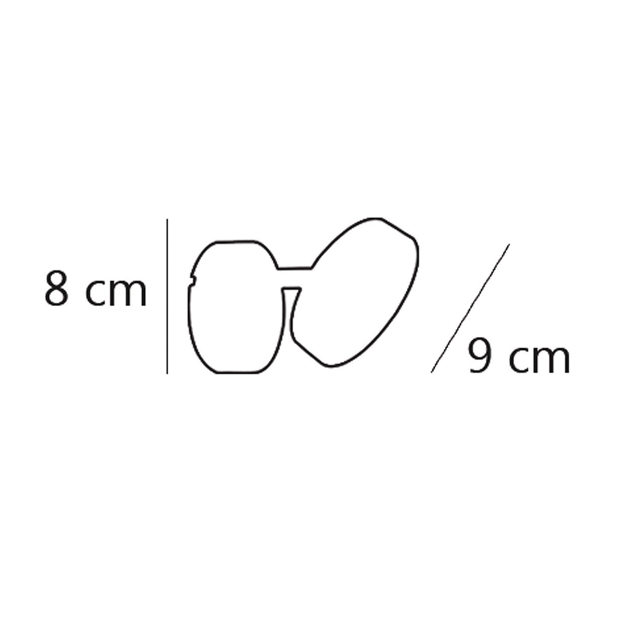 Medidas Foco LED Natal 5W AJP Alemar Ref. 10504 - Iluminación interior cálida
