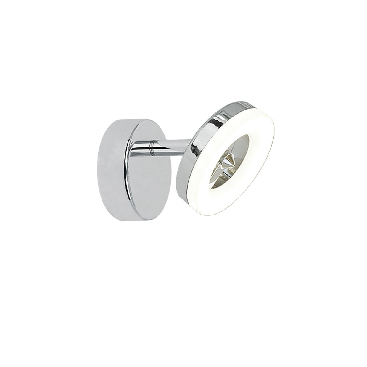 Foco LED Natal AJP/Alemar 10504: Dimensiones del foco LED de 5W y 3000K (luz cálida) para iluminación interior.  Iluminación eficiente y cálida para tu hogar.
