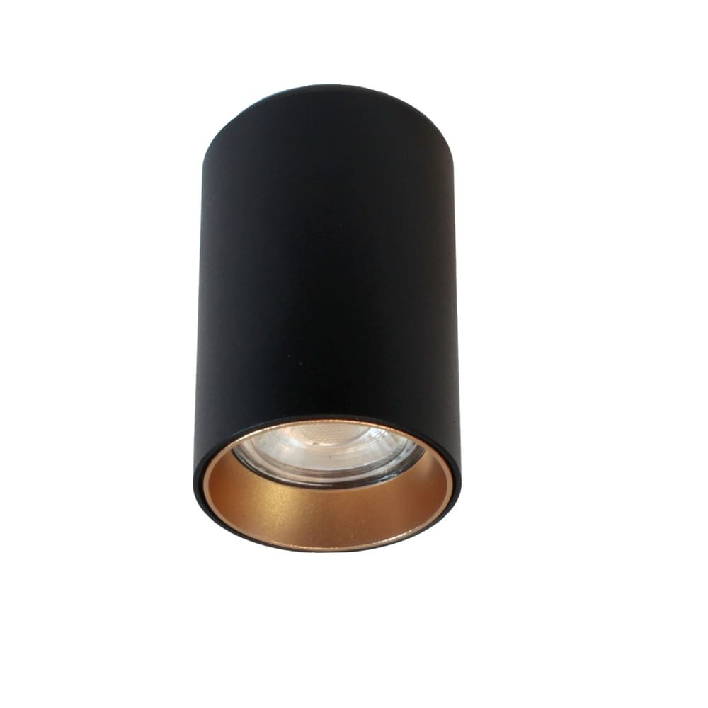 Foco de Techo Neil 1xGU10 Negro Ø6 cm Aluminio CristalRecord - vista principal | CristalRecord · Ref. 43-685-01-008