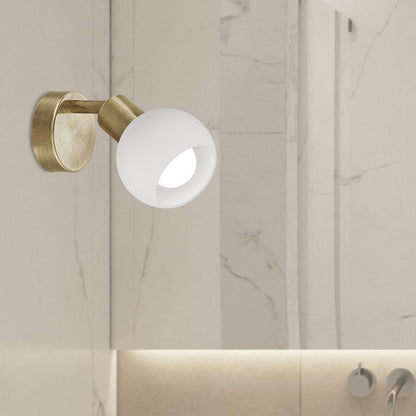Foco Opal Cuero AJP/Alemar Ref. 10440: Dimensiones detalladas. Iluminación elegante y moderna para tu hogar.  Compra en luzguru.com
