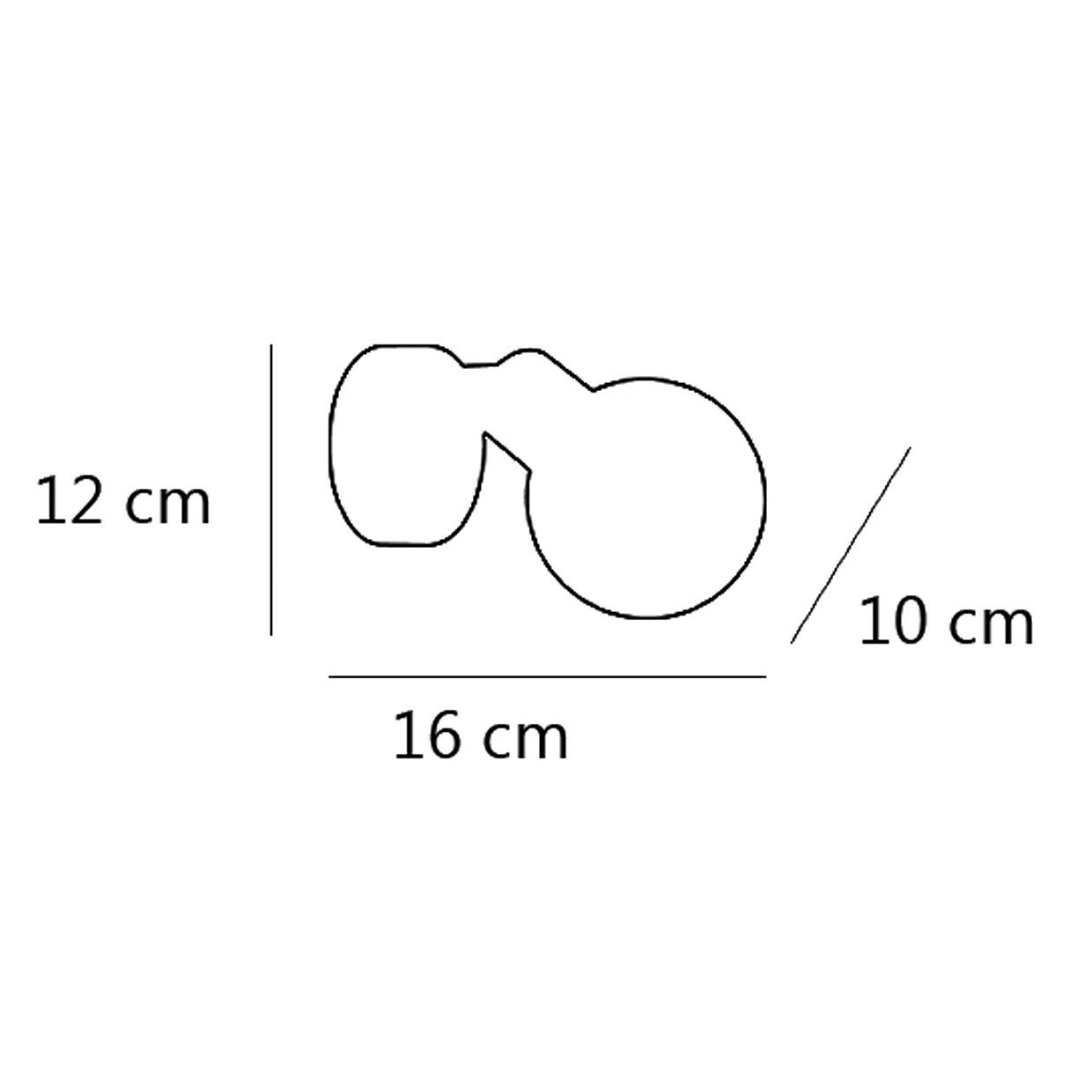 Medidas Foco Rolo Cuero AJP/Alemar Ref. 10291 - luzguru.com
