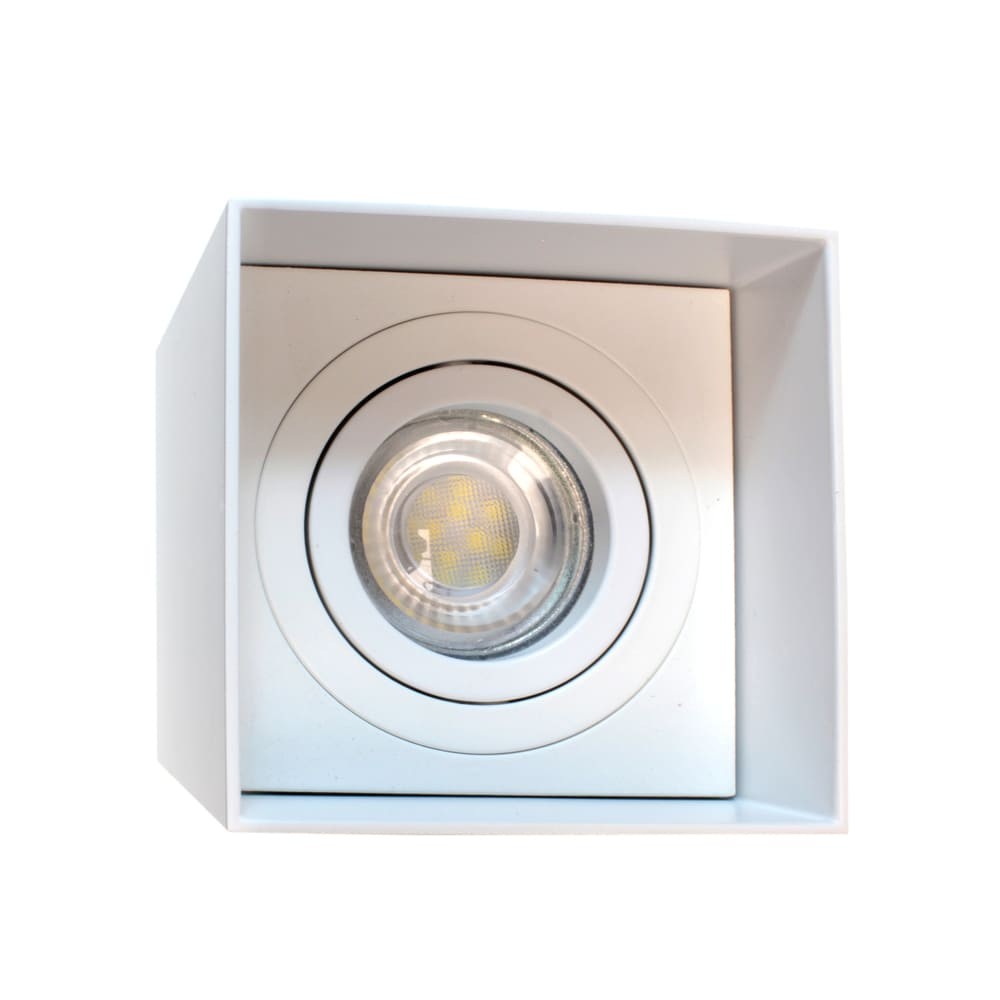 Foco Sira fabricado en Aluminio color Blanco