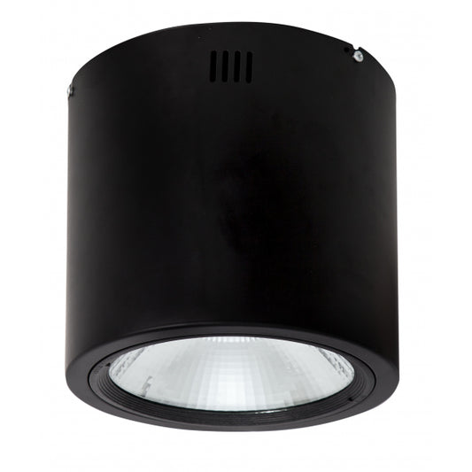 Foco Superficie Tubular 20W 4000K Negro de Fabrilamp - Vista frontal