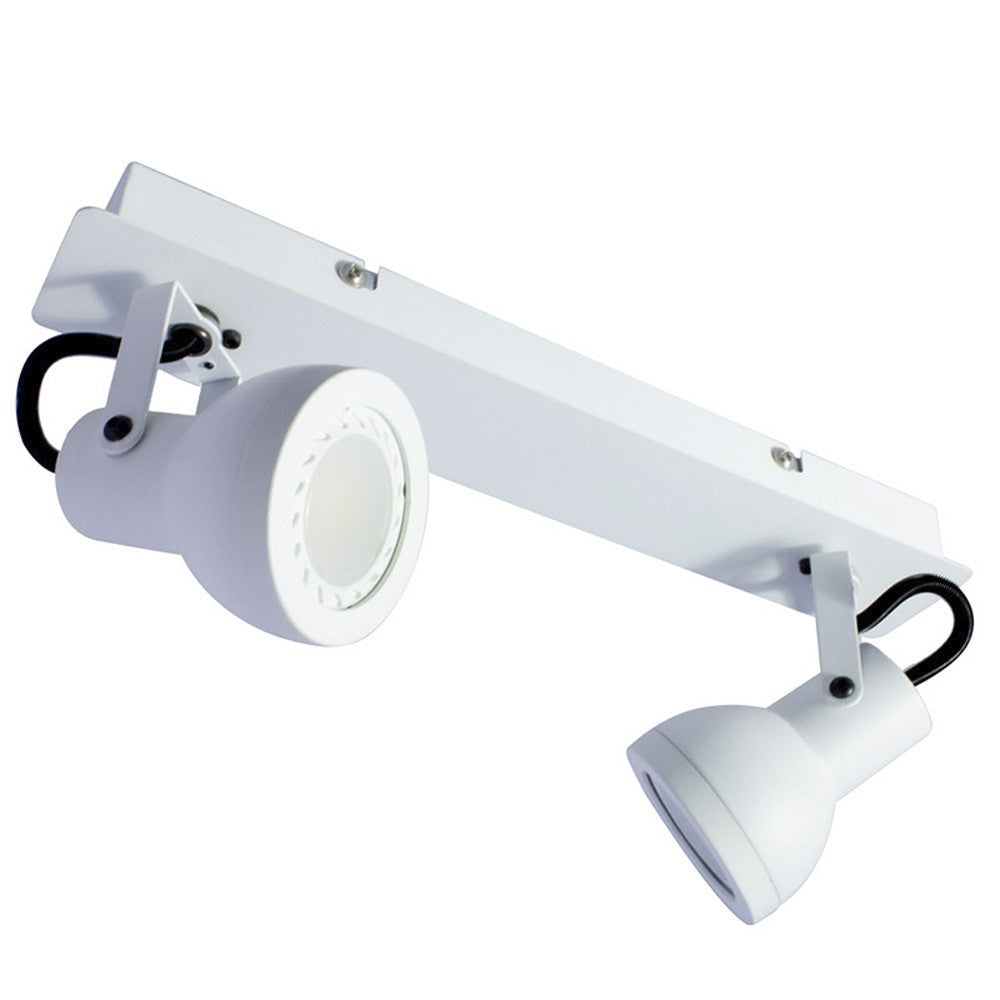 Heli Foco de Pared 2 Luces Blanco CristalRecord 43-720-02-000