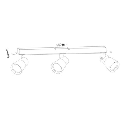 Foco de pared orientable Iris con casquillo GU10, iluminación dirigida