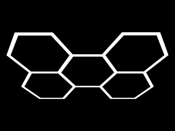 Plafón LED Modular Hexagonos Varios Tamaños Blanco MH | 777802 777803 777805