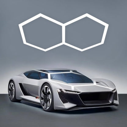 Plafón LED Modular Hexagonos Varios Tamaños Blanco MH | 777802 777803 777805