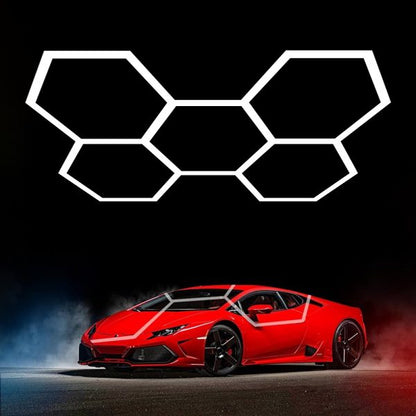 Plafón LED Modular Hexagonos Varios Tamaños Blanco MH | 777802 777803 777805