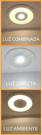 Foco fabricado en Aluminio color Blanco para iluminación interior