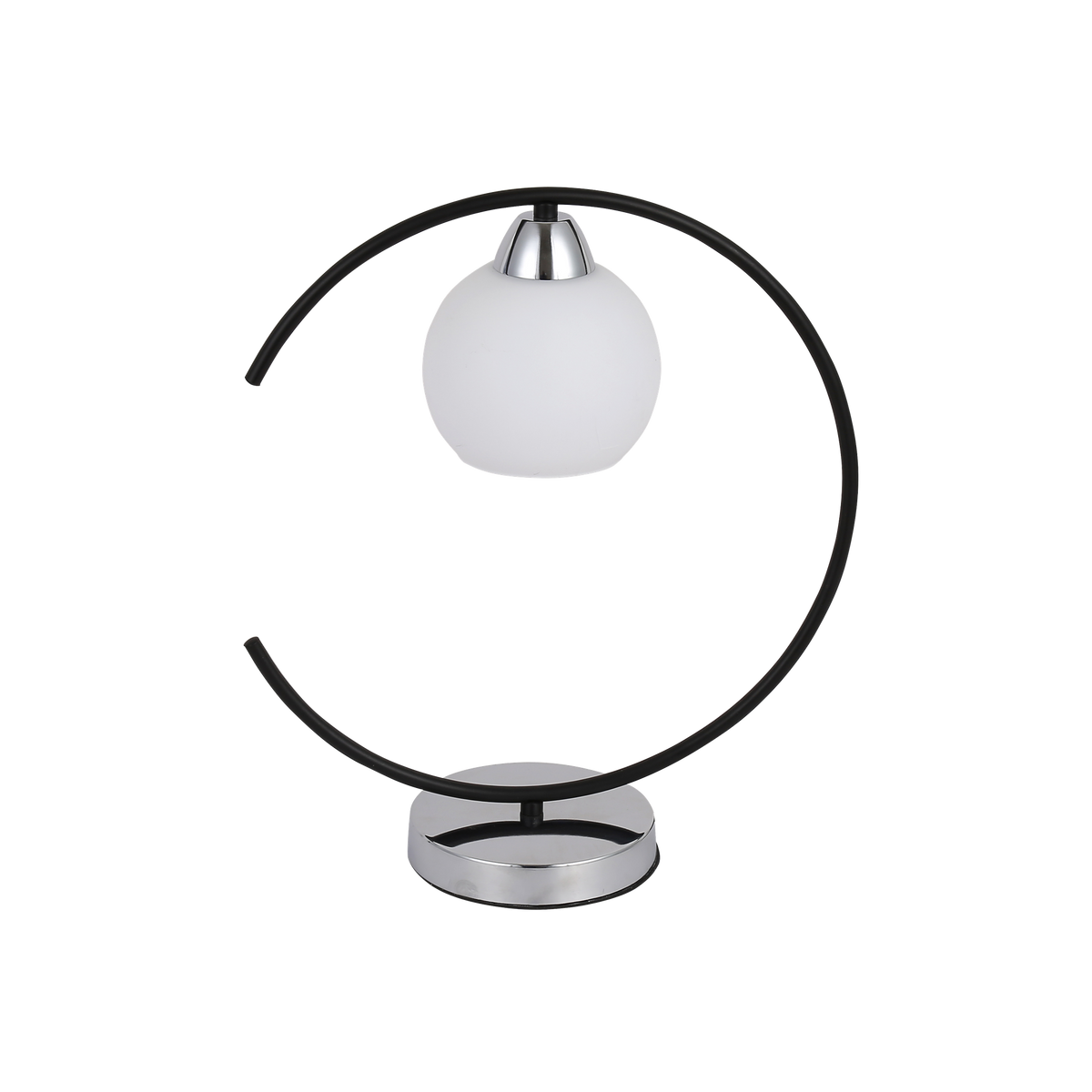Sobremesa moderno Fuji Negro / Cromo – vista principal · Ref. 152271052