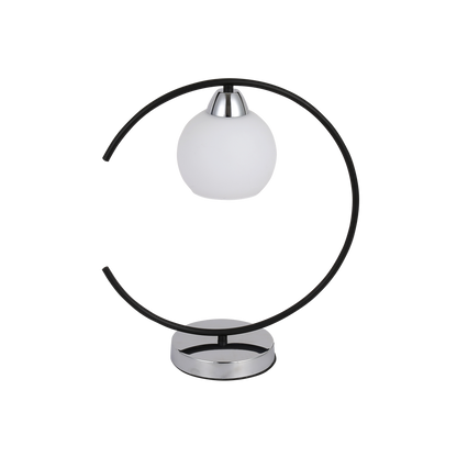 Sobremesa moderno Fuji Negro / Cromo – vista principal · Ref. 152271052