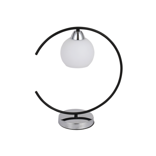 Sobremesa moderno Fuji Negro / Cromo – vista principal · Ref. 152271052