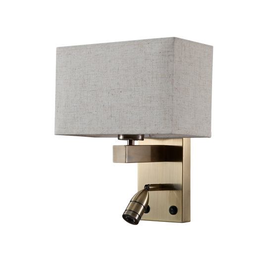 Aplique moderno Gabriel Cuero / Beige – vista principal · Ref. 174461014