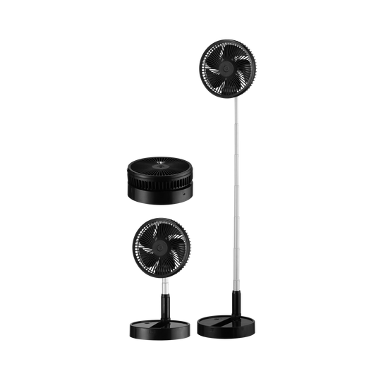 Ventilador Portátil Recargable Galán 20 cm Negro Fabrilamp - vista principal | Fabrilamp / Abrila · Ref. 213471009