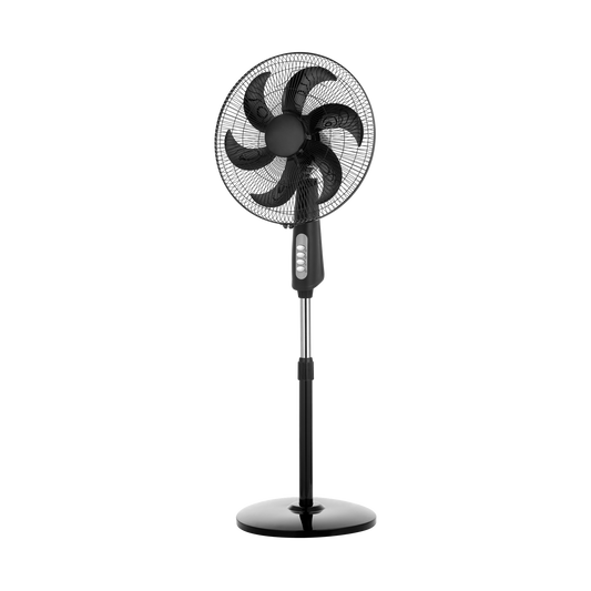 Ventilador de Pie Granizo Negro – vista principal · Ref. 214041009