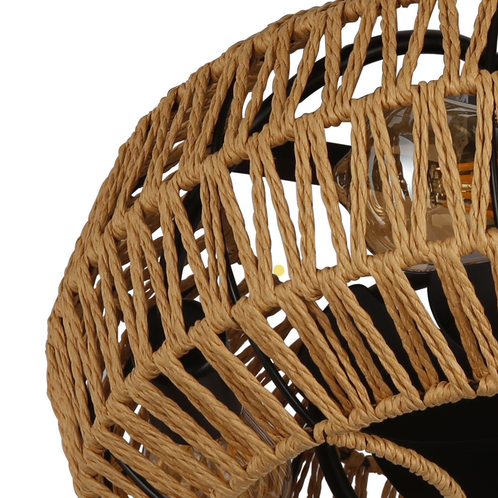 Lámpara ventilador con estilo natural ideal para salones
