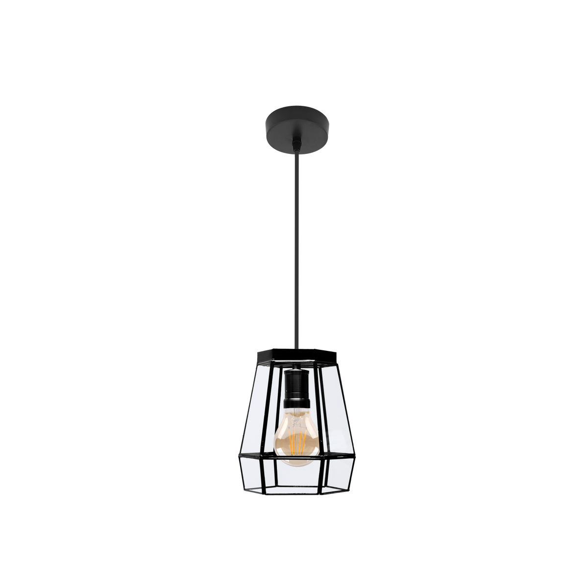 Lámpara Colgante Guía 1xE27 Cristal 18 cm Fabrilamp - vista principal | Fabrilamp / Abrila · Ref. 221091809