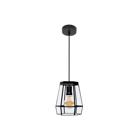 Lámpara Colgante Guía 1xE27 Cristal 18 cm Fabrilamp - vista principal | Fabrilamp / Abrila · Ref. 221091809
