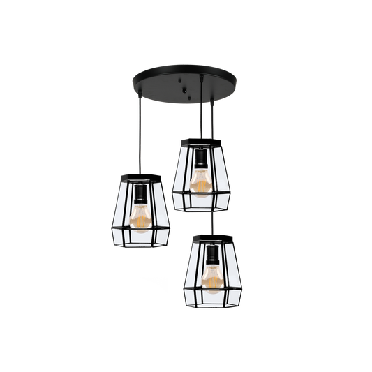 Plafón de Techo Guía 3 Luces E27 42 cm Color Fabrilamp - vista principal | Fabrilamp / Abrila · Ref. 221093009