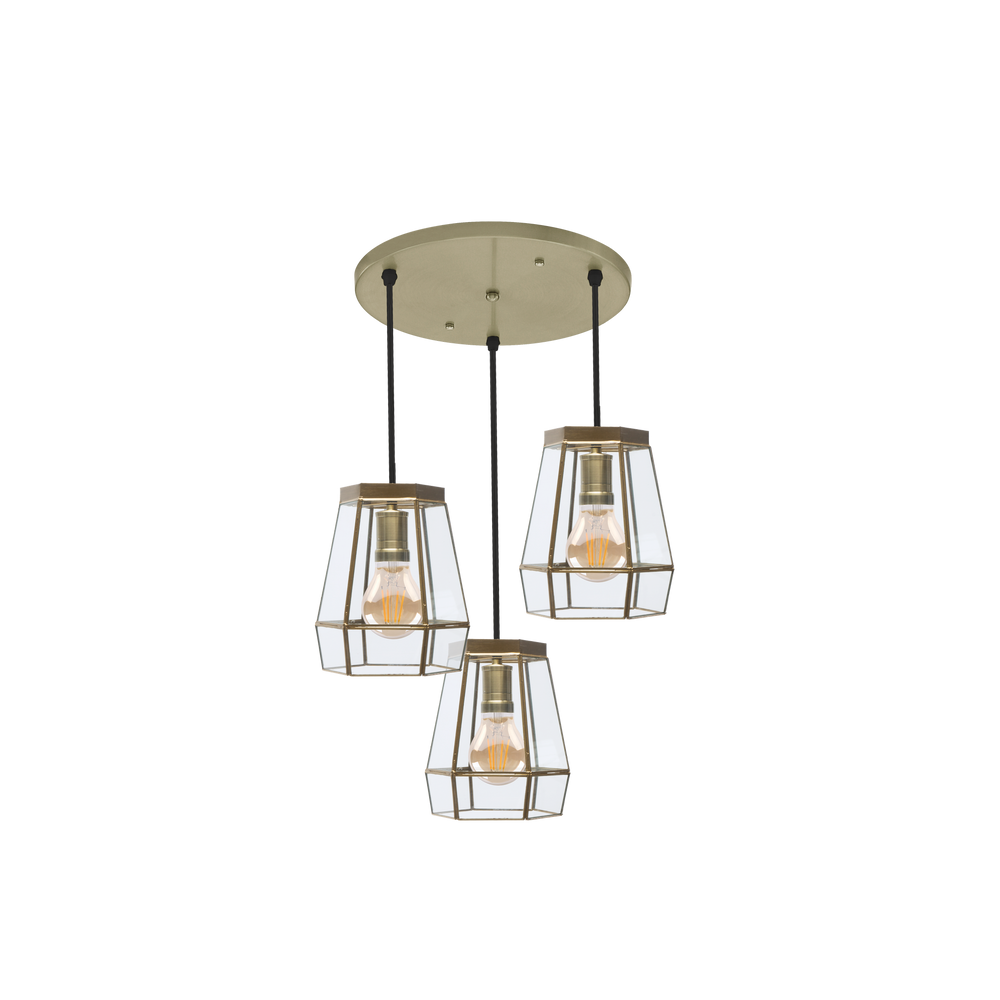 Plafón de Techo Guía 3 Luces E27 42 cm Color Fabrilamp