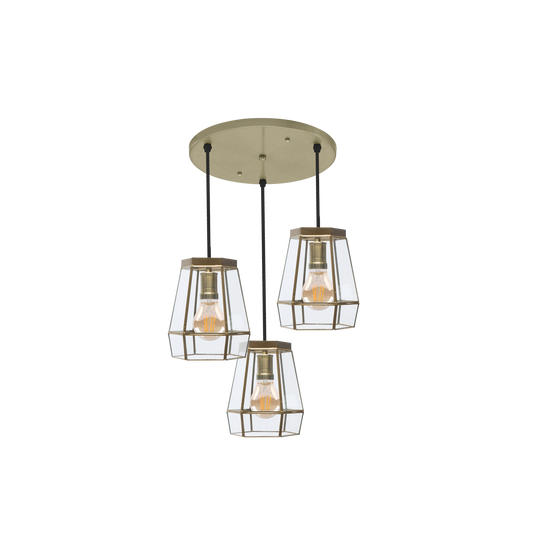 Plafón de Techo Guía 3 Luces E27 42 cm Color Fabrilamp - vista principal | Fabrilamp / Abrila · Ref. 221093014