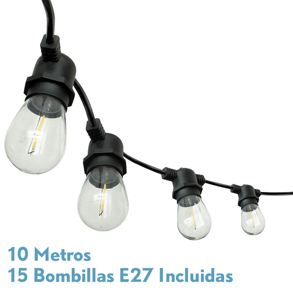 Guirnalda Luces Exterior LED 10m Verbena Fabrilamp / Abrila 233210159