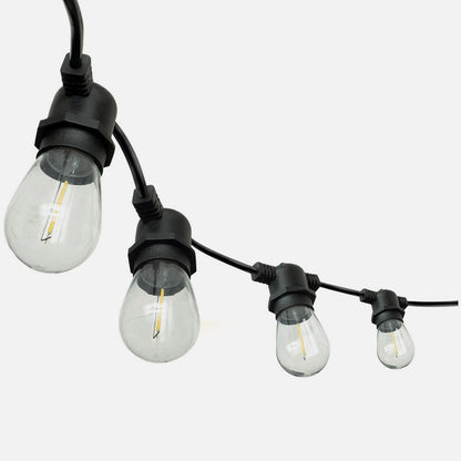 Guirnalda Verbena fabricada en Metal color Negro con bombillas LED E27
