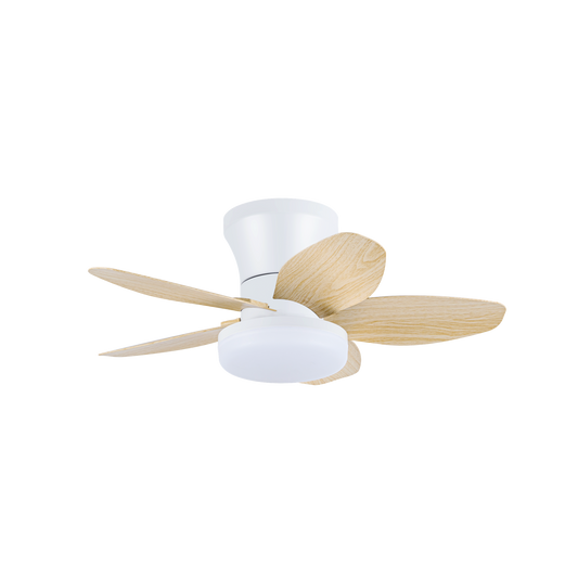 Ventilador de Techo Haran Blanco/Haya – vista principal · Ref. 261391568