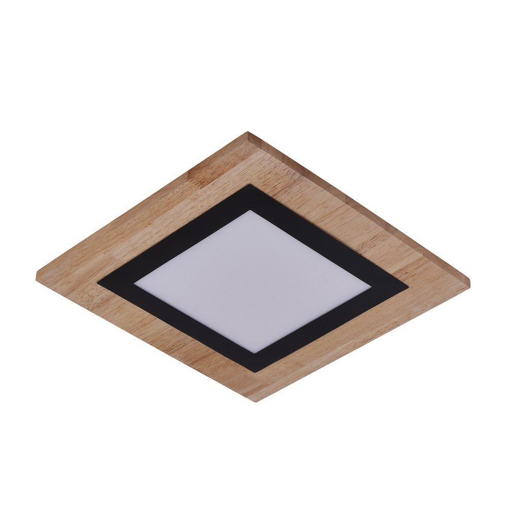 Plafón Hasbi fabricado en Madera color Negro y Madera