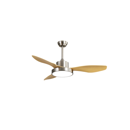 Ventilador de Techo Hayate Níquel / Haya – vista principal · Ref. 128591342