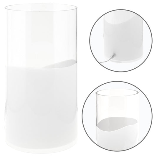 Sobremesa moderno Herner Blanco/Transparente – vista principal · Ref. CM 228239