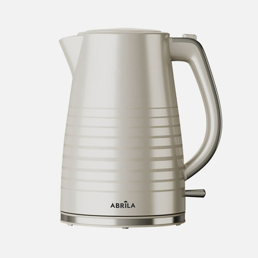 Hervidor de Agua Eléctrico Borraja 1,7 L 2200 W Beis Fabrilamp - Vista frontal principal en fondo blanco | LuzGurú