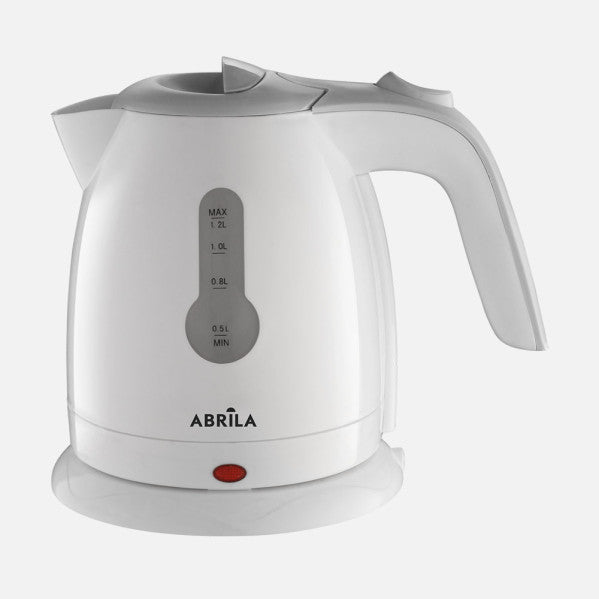 Hervidor de Agua Eléctrico Chile 1,2 L 2200 W Blanco/Gris Fabrilamp - Vista frontal principal en fondo blanco | LuzGurú