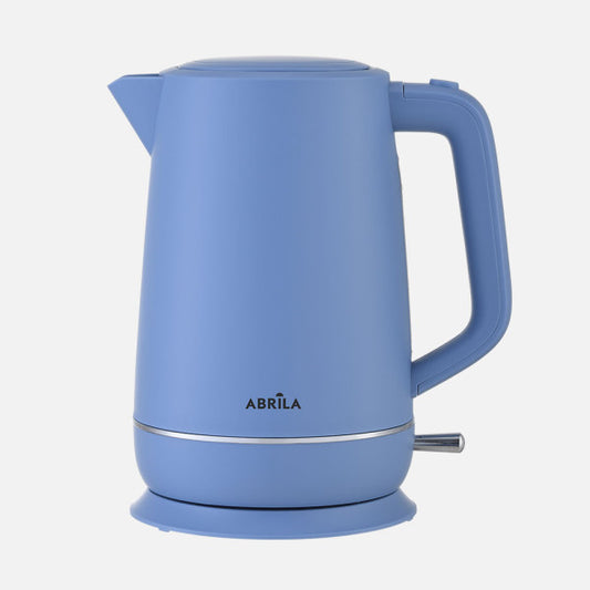 Hervidor de Agua Eléctrico Coffee Azul 1,7 L 2200 W Fabrilamp - Vista frontal principal en fondo blanco | LuzGurú