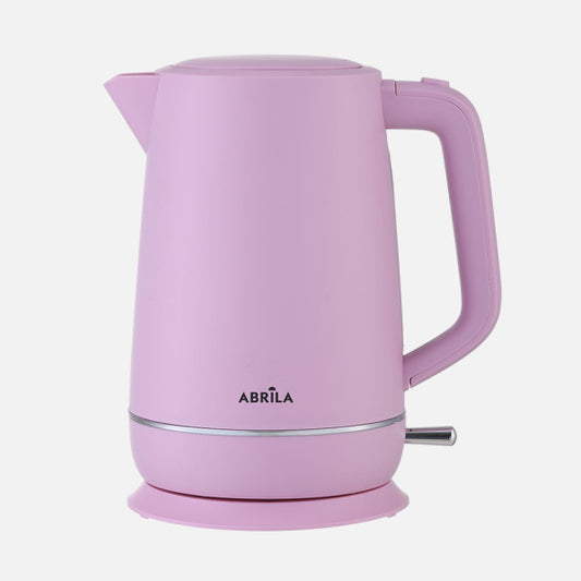 Hervidor de Agua Eléctrico Coffee Rosa 1,7L 2200W Fabrilamp - Vista frontal principal en fondo blanco | LuzGurú