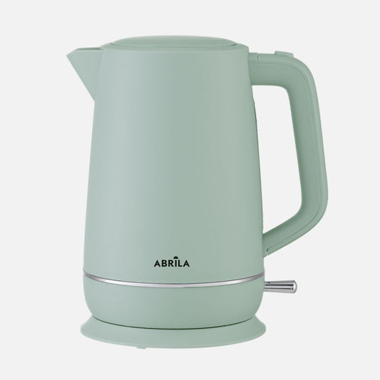 Hervidor de Agua Eléctrico Coffee 1,7 L 2200 W Verde Fabrilamp - Vista frontal principal en fondo blanco | LuzGurú